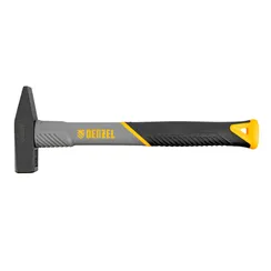 Молоток слесарный, 300 г, кованый, фибергласовая рукоятка c TPR покрытием Denzel