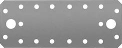 ЗУБР КП-2.5, 140 x 55 x 2.5 мм, цинк, крепежная пластина (31023-140)