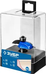 ЗУБР 51 x 10 мм, радиус 19 мм, фреза фигирейная №2, Профессионал (28761-51)