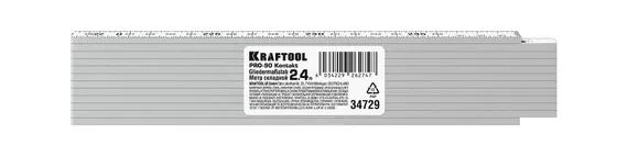 KRAFTOOL PRO-90 Kontakt, 2.4 м, профессиональный складной деревянный метр (34729)