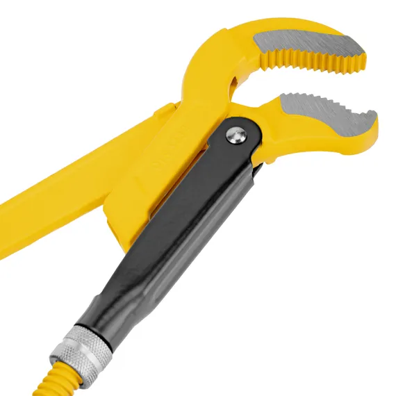 Ключ трубный рычажный №2, 1,5", цельнокованый, CrV, тип "S" Denzel