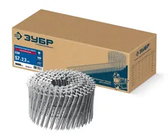 ЗУБР CSN 57 х 2.3 мм, барабанные гвозди для сайдинга оцинкованные, 9000 шт (305386-57)