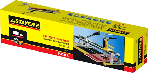 STAYER 600 мм, ручной плиткорез с круговым резаком (3310-60)
