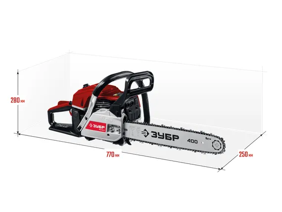 Бензопила цепная бензиновая, ЗУБР 40 см3, 40 см, (ПБЦ-М40-40)