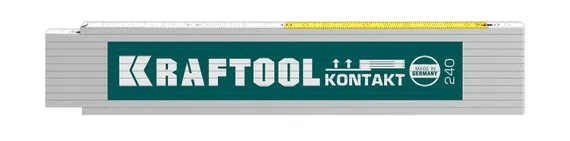 KRAFTOOL PRO-90 Kontakt, 2.4 м, профессиональный складной деревянный метр (34729)