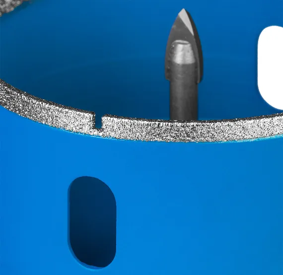 ЗУБР АГК, d 68 мм, (центр. сверло, трехгр. хвост, Р60), алмазная коронка, Профессионал (29850-68)