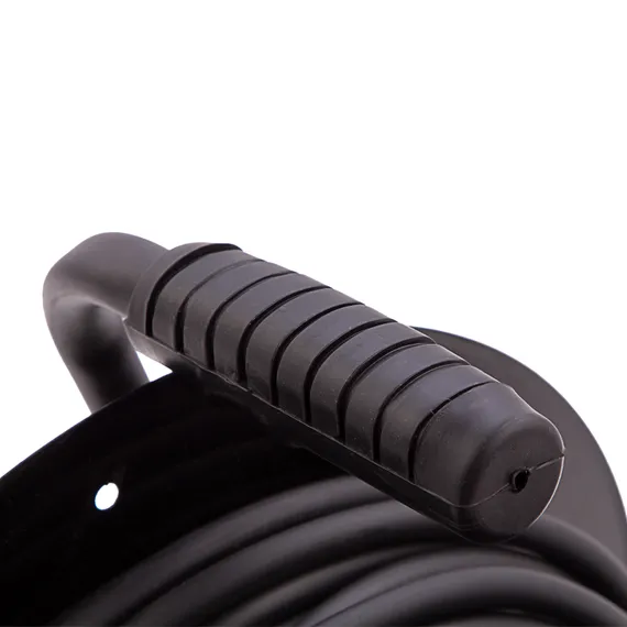 Удлинитель силовой 30 м, 16А, тип УХз16, КГ 3 x 1.5 мм, на стальной катушке, 4 розетки Сибртех