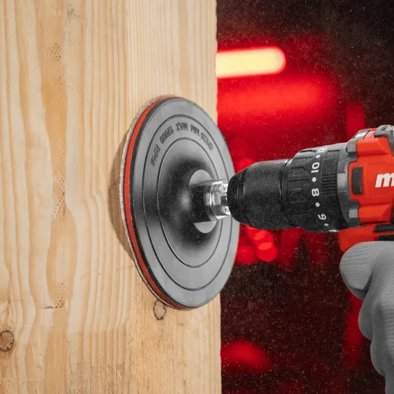 Круг абразивный на ворсовой подложке под "липучку", P 80, 125 мм, 10 шт Matrix