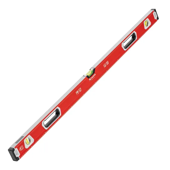 Уровень алюминиевый, магнит, фрезерованный, 3 глазка (1 зеркальный) двухкомпонентные рукоятки, 1200 мм Matrix