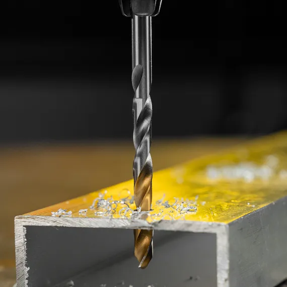 Сверло спиральное по металлу 5,5 x 93 мм, Р6М5, Golden Tip  Denzel