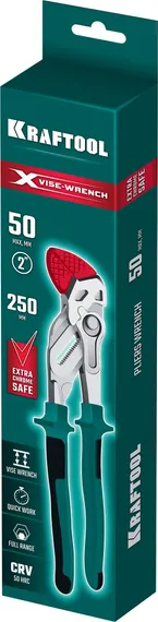 KRAFTOOL Vise-Wrench X, 250 мм, клещи переставные-гаечный ключ (22067)