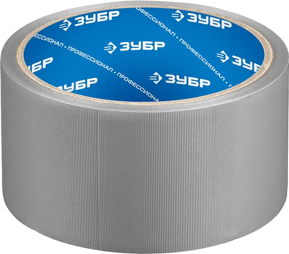 ЗУБР Рефил, 50 мм, 10 м, серая, универсальная, клейкая лента ПВХ, Профессионал (12075-50-10)