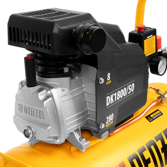 Компрессор воздушный DK1800/50, Х-PRO 1.8 кВт, 280л/мин, 50л Denzel