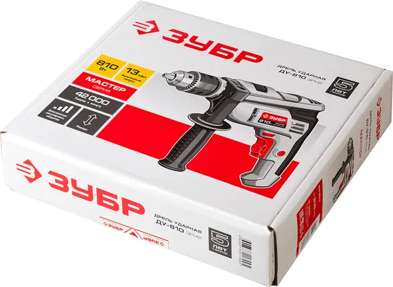 Ударная дрель, ЗУБР 810 Вт, 13 мм, (ДУ-810 ЭРМ2)