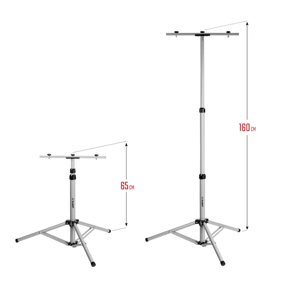 ЗУБР 1.6 м, телескопический штатив для 2х прожекторов, Профессионал (56932)