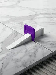 STAYER СВП TileFix, комплект: 1,5 мм, зажим + клин, 50 + 50 шт, система выравнивания плитки ″ворота″ (33842-H50)