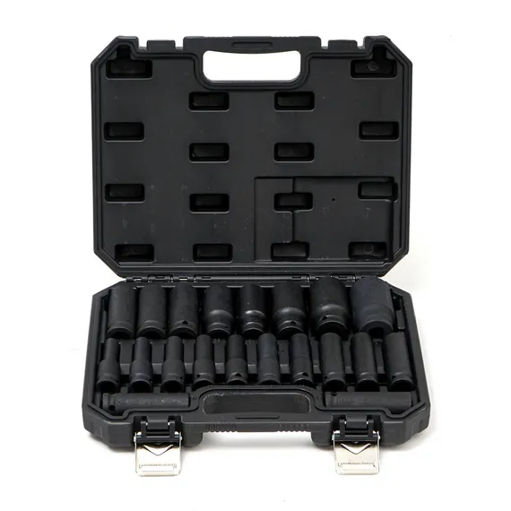 Набор ударных удлиненных головок KINGQUEEN 20 пред, 8-32 мм, 1/2 DR, WIB-403