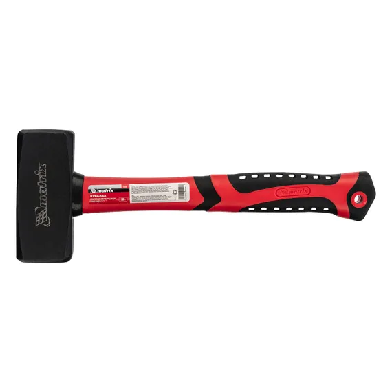 Кувалда, 1500 г, фибергласовая обрезиненная рукоятка Matrix