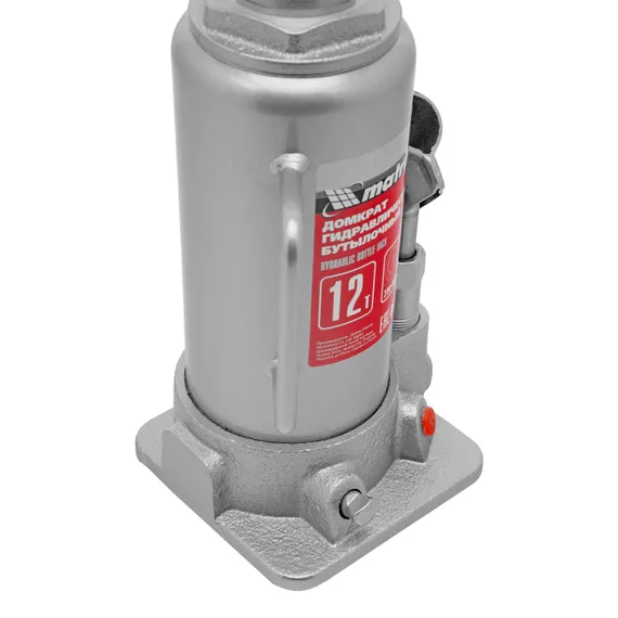 Домкрат гидравлический бутылочный, 12 т, высота подъема 230-465 мм Matrix