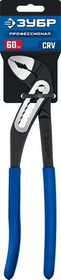 ЗУБР Профи 250 мм, захват 60 мм, CrV, переставные клещи с широким зевом (2244-25)