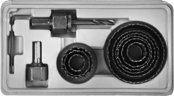 STAYER Maxcut, 9 шт, 19-64 мм, набор кольцевых коронок по дереву (29600-H11)