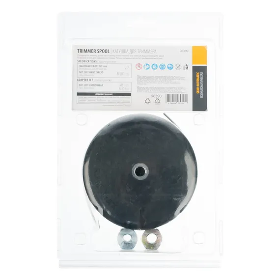Катушка триммер. полуавтомат. легкая заправка гайка М10 М10 М8, лев. шаг 1,0 1,25мм Denzel