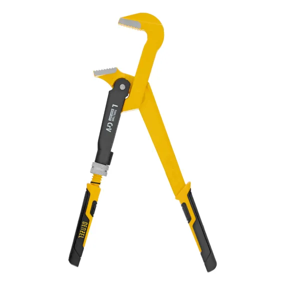 Ключ трубный рычажный №0, 3/4", цельнокованый, CrV, тип "L" Denzel