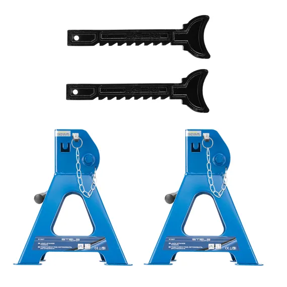 Подставки под автомобиль регулируемые, 3 т, H подъема 280-430 мм, 2 шт, Stels
