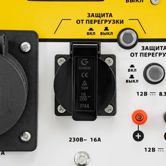 Генератор дизельный DES-55E, 5,5 кВт, 230 В, 11 л, электростартер Denzel