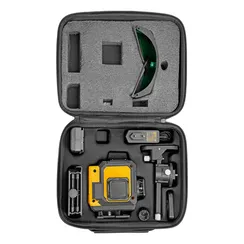 Лазерный уровень мультипризменный DLV-360-3C, 30 м, зеленый луч, Li-Ion 2,4 Aч, кейс// Denzel