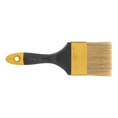 Кисть плоская "Профи" 3", натуральная щетина, деревянная ручка MTX