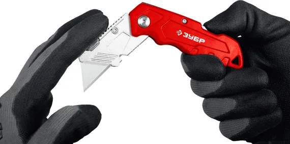 ЗУБР А24, универсальный складной нож (09222)
