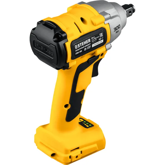 Бесщеточный гайковерт, STEHER V1, 20 В, 300 Н·м, без АКБ, (CWB-300)