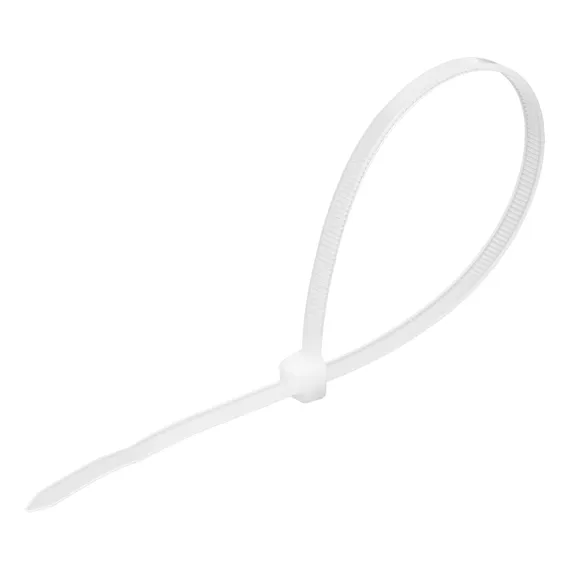 Хомуты, 250 x 4.8 мм, пластиковые, белые, 100 шт Сибртех