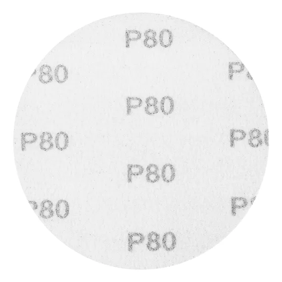 Круг абразивный на ворсовой подложке под "липучку", P 80, 115 мм, 10 шт Matrix
