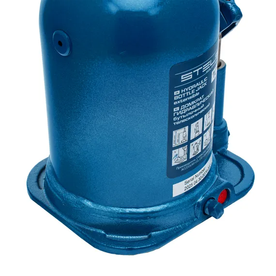 Домкрат гидравлический бутылочный телескопический, 10 т, подъем 180-430 мм Stels