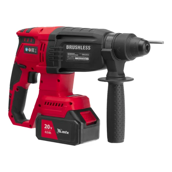 Перфоратор аккумуляторный бесщет. RHB-BL-20-26, 3 Дж, Li-Ion, 20 В// MTX