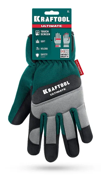 KRAFTOOL ULTIMATE р.XL (10), профессиональные комбинированные перчатки, работа с сенсорными экранами (11299-XL)