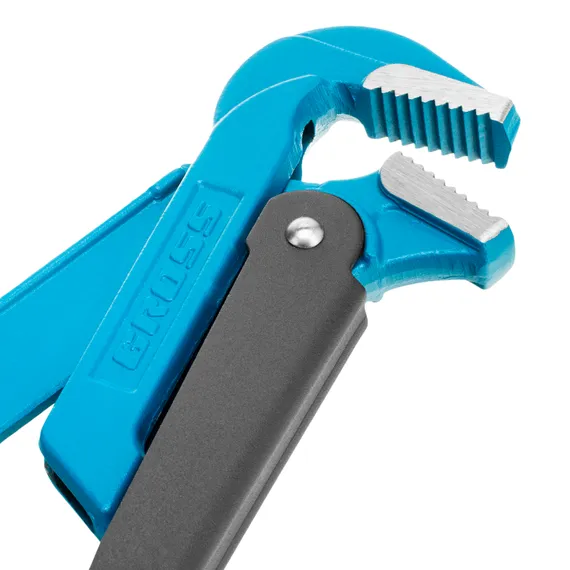 Ключ трубный рычажный 2, №3, цельнокованый, CrV, тип "L" Gross