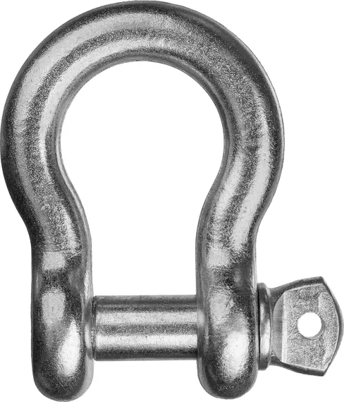 ЗУБР 1/2″ (12.7 мм), 6 шт, палец 16 мм, г/п 2 тн, цинк, омегообразная скоба, Профессионал (304525-13)