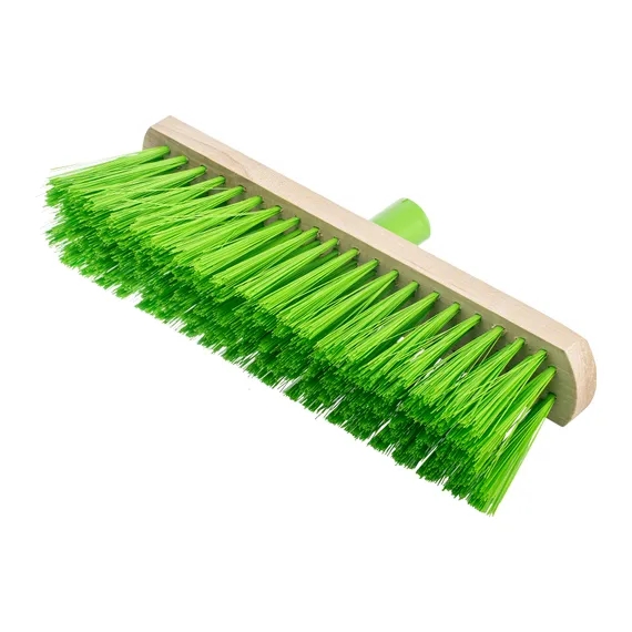 Щетка деревянная для подметания пола, 280 мм, 5 рядов, прямая тулейка с резьбой, без черенка Сибртех
