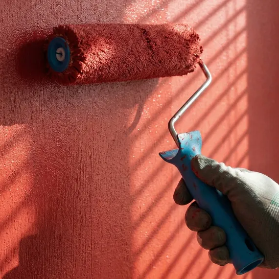 Валик для фасадных работ синтетический, 250 мм, ворс 18 мм, D 36 мм, D ручки 6 мм, полиакрил Matrix