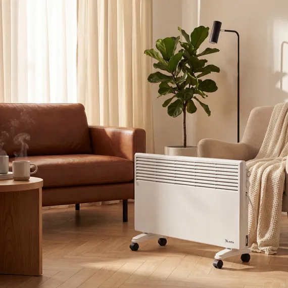 Конвектор электрический CH-2000, 2000 Вт, X-образный нагреватель, термостат, колеса  MTX