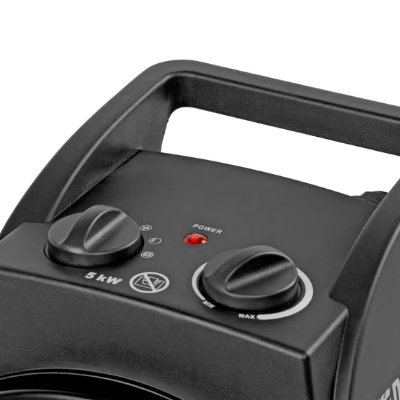 Тепловая пушка, керамический нагреватель (тепловентилятор) DHC 5-400, 230 В, 0.04/3/5 кВт Denzel