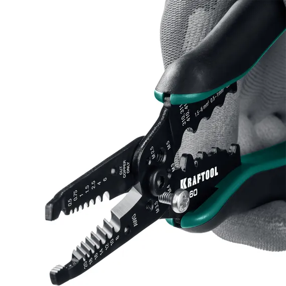 KRAFTOOL PK-60, 0.5 - 6 мм2, многофункциональный стриппер (22658)