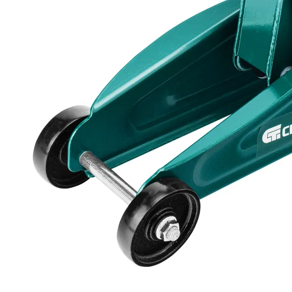 Домкрат гидравлический подкатной, 2 т, 127-330 мм, в пласт. кейсе Сибртех