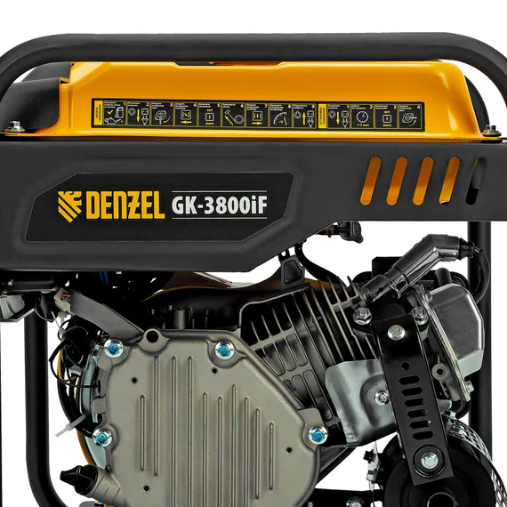Генератор инверторный GK-3800iF, 3,8 кВт, 230 В, ручной старт DENZEL
