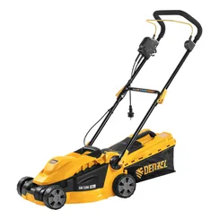 Газонокосилка электрическая GM-1200, 1200 Вт, ширина 32 см, 3 уровня, травосборник 25 л. Denzel
