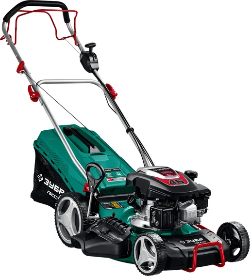 Газонокосилка бензиновая самоходная ЗУБР 460 мм, 4.5 л.с. (ГБС-460)