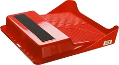 ЗУБР 360 х 360 мм, 1.3 л, для валика 270 мм, малярная пластмассовая ванночка, Профессионал (06055-27)